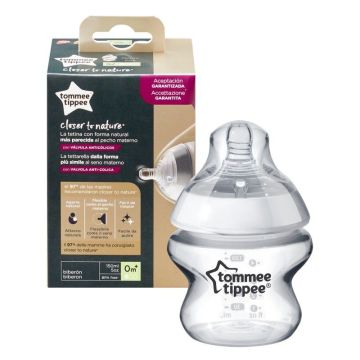 Tommee Tippee Easi - Vent Стъклено Шише за хранене за деца над 0 месеца x150 мл