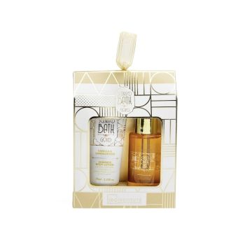 IDC Institute Scented Bath Gold Мини подаръчен комплект за тяло от 2 части, 42251