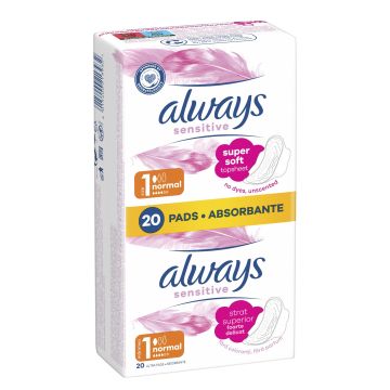 Always Sensitive Normal  Дамски превръзки х2*10 броя