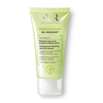 SVR Sebiaclear Gel Moussant Измивна гел-пяна за лице за мазна кожа x55 мл