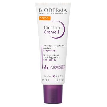Bioderma Cicabio Creme+ Възстановяващ крем SPF50+ x40 мл