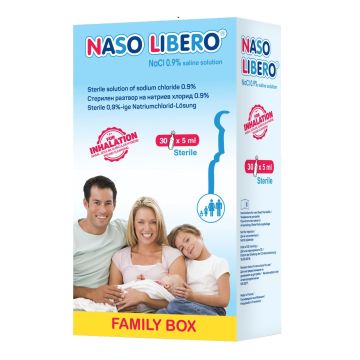 Naso Libero NaCl 0,9% Физиологичен разтвор 5 мл х30 ампули
