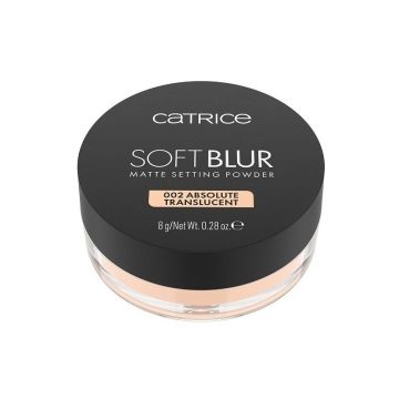 Catrice Soft Blur Фиксираща пудра за лице с матов завършек х8 грама, 002 Absolute Translucent