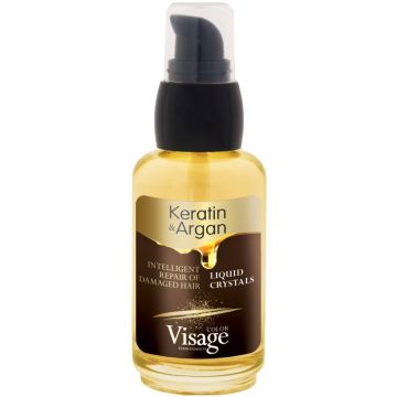 Visage Течни кристали Keratin & Argan за изтощена коса x50 мл