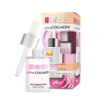 Nature of Agiva Roses Active Collagen Анти-ейдж дроп серум за лице x30 мл