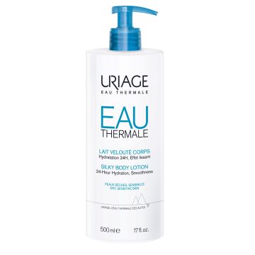 Uriage EAU Thermale Лосион за тяло за 24-часова хидратация за суха и чувствителна кожа x500 мл