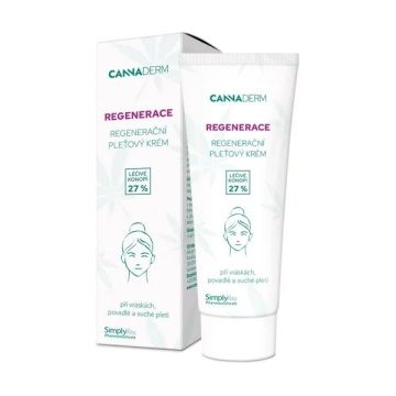 Cannaderm Regenerance Възстановяващ крем за лице и тяло за суха кожа x75 грама