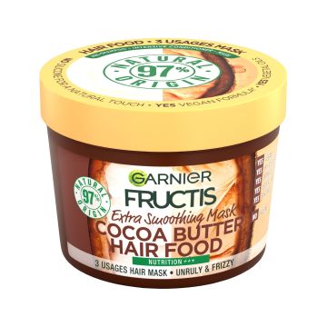 Garnier Fructis Cocoa Butter Hair Food Маска за непокорна и трудна за оформяне коса x390 мл