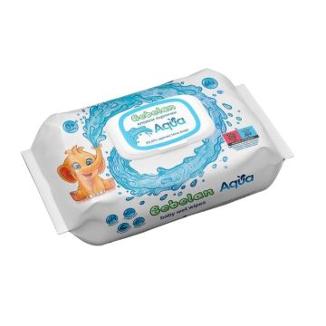 Bebelan Aqua Мокри кърпи с 99.6% вода x64 броя