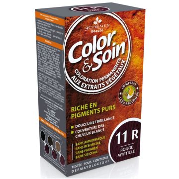 3Chenes Color & Soin Безамонячна боя за коса, цвят 11R Червена боровинка