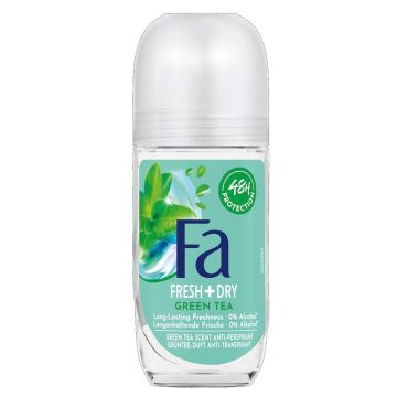 Fa Fresh&Dry Део рол-он против изпотяване за жени с аромат на зелен чай х50 мл