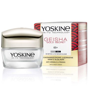 Yoskine Geisha Gold Secret Крем за лице против бръчки с изглаждащ ефект 65+ x50 мл