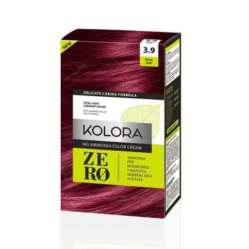 Kolora Zero Безамонячна полутрайна крем-боя за коса 3.9 Кралски рубин