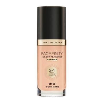 Max Factor Facefinity 3 in 1 Течен фон дьо тен SPF20, 45 Warm Almond