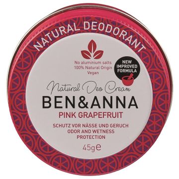 Ben & Anna Pink Grapefruit Натурален крем-дезодорант против изпотяване х45 грама