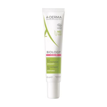 A-Derma Biology Calm Дерматологична успокояваща грижа за реактивна кожа х40 мл
