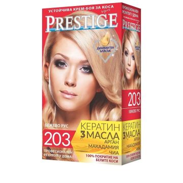 Престиж Устойчива крем боя за коса 203 Бежово Рус
