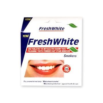 Fresh White Прах за избелване на зъби за пушачи х50 гр