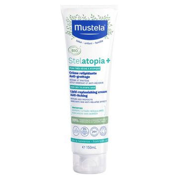 Mustela Stelatopia+ Емолиентен крем за много суха до атопична кожа x150 мл