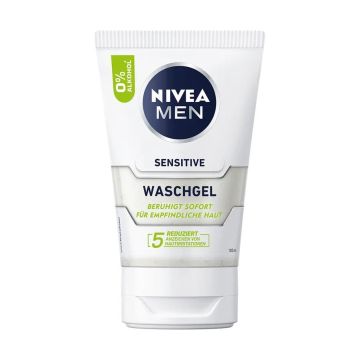 Nivea Men Sensitive Измиващ гел за лице за мъже x100 мл