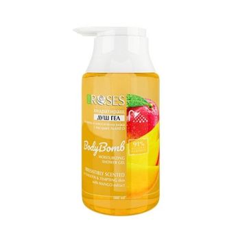 Nature of Agiva Roses Body Bomb Хидратиращ душ гел с екстракт от манго x300 мл