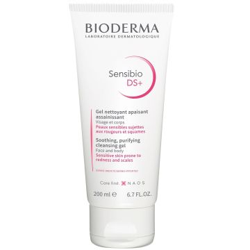 Bioderma Sensibio DS+ Измиващ и успокояващ гел против зачервявания и сквами х200 мл