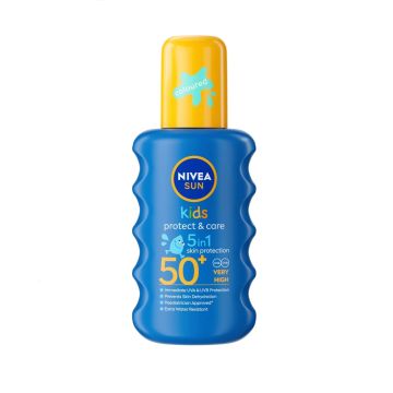 Nivea Sun Kids Protect & Care Детски цветен слънцезащитен спрей SPF50+ х200 мл