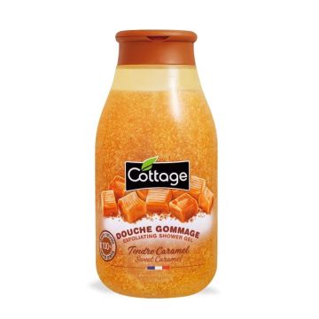Cottage Sweet Caramel Ексфолиращ душ гел за тяло с аромат на карамел x270 мл