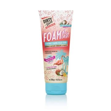 Dirty Works Foam At Last Coconut Пенлив захарен скраб за тяло x250 грама