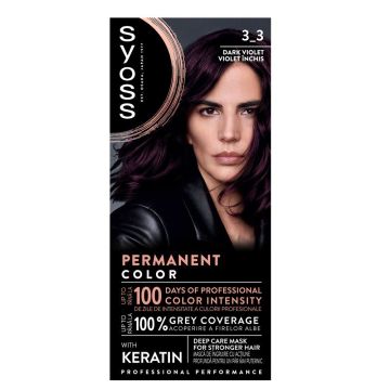 Syoss Profesional Performance Боя за коса 2 в 1 3-3 Dark Violet
