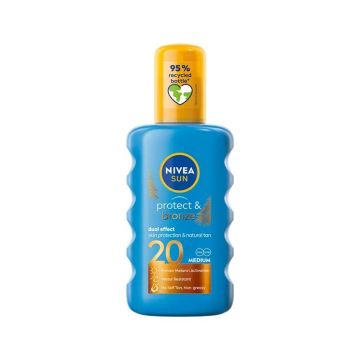 Nivea Sun Protect & bronze Слънцезащитен спрей за активиране на тена SPF20 х200 мл