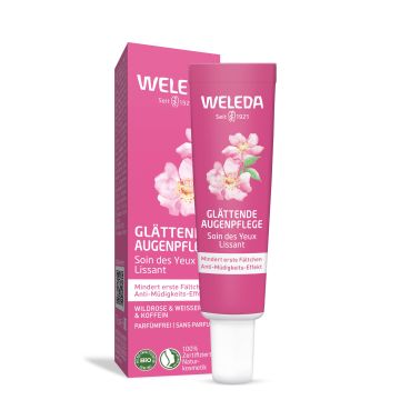 Weleda Изглаждащ околоочен крем с шипка и бял чай x12 мл