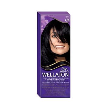 Wellaton Трайна боя за коса за наситен цвят, 2/0 Черно