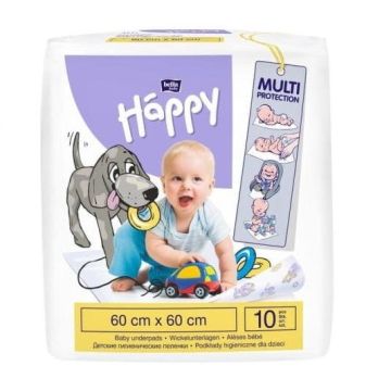Bella Happy Baby Подложки за еднократна употреба 60х60 x10 броя