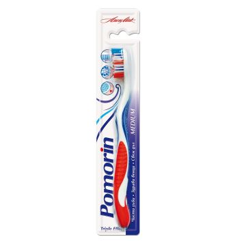 Pomorin Triple Effect Четка за зъби, Medium