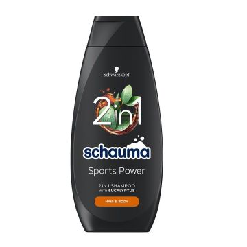 Schauma Men Sports Power 2in1 Мъжки шампоан за сила за коса и тяло х400 мл