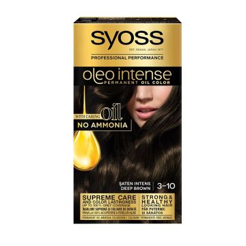 Syoss Oleo Intense Трайна Крем Боя за Коса без Амоняк 3-10 Дълбоко Кафяв