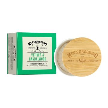Scottish Fine Soaps Vetiver & Sandalwood Сапун за бръснене в керамичен съд х100 грама