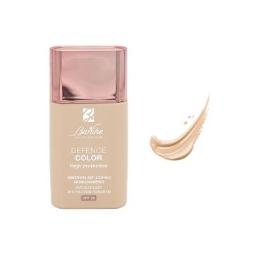Bionike Defence Color Фон дьо тен с висока защита против синя светлина и замърсявания SPF30 x30 мл, 301 Perle