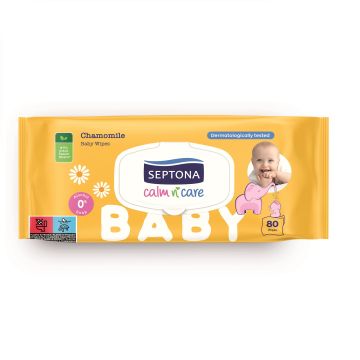 Septona Chamomile Бебешки влажни кърпички с лайка x80 броя