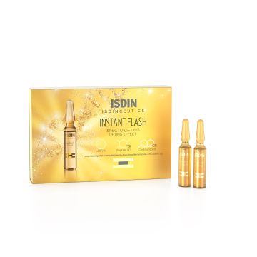 ISDIN Isdinceutics Instant Flash Серум за лице с незабавен лифтинг и озаряващ ефект 5 ампули x2 мл