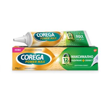 Corega Max Hold & Fresh Фиксиращ крем за зъбни протези х40 грама