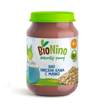 Bionino Био овесена каша с мляко за деца над 4 месечна възраст x190 грама
