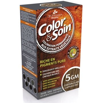 3Chenes Color & Soin Безамонячна боя за коса, цвят 5GМ  Капучино