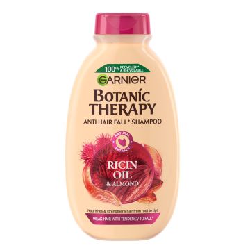 Garnier Botanic Therapy Oil & Almond Шампоан за склонна към накъсване коса с масла от рицин и бадем х400 мл