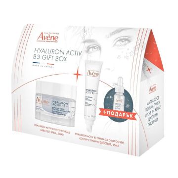 Avene Hyaluron Activ B3 Комплект за лице Регенериращ аква гел-крем и Грижа за околоочен контур с тройно действие