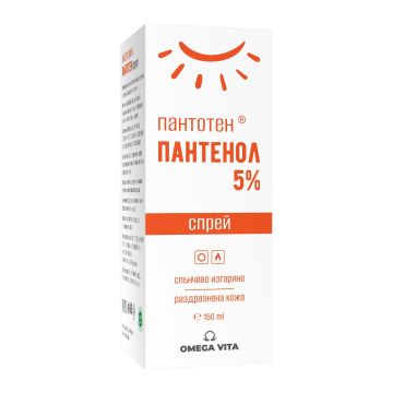 Пантенол Спрей 5% х150 мл Omega Vita