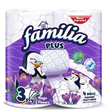 Familia Magic Flowers Тоалета хартия с аромат на цветя x4 броя