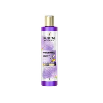 Pantene Pro-V Miracles Strength & Anti-Brassiness Purple Шампоан за коса с биотин и копринен протеин за неутрализиране на жълти тонове х250 мл