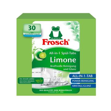 Frosch All-In-1 Таблетки за съдомиялна машина Зелен лимон x30 броя